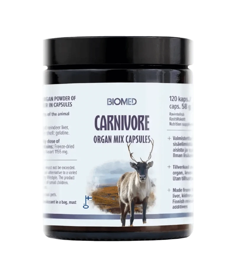 Buy Biomed Carnivore Organ Mix Capsules at LiveHelfi