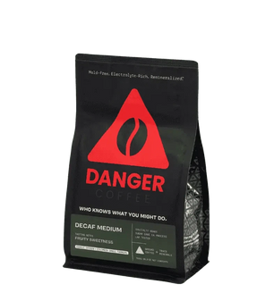 Buy Danger Coffee Decaf Medium Roast Ground Mineralized Coffee at LiveHelfi