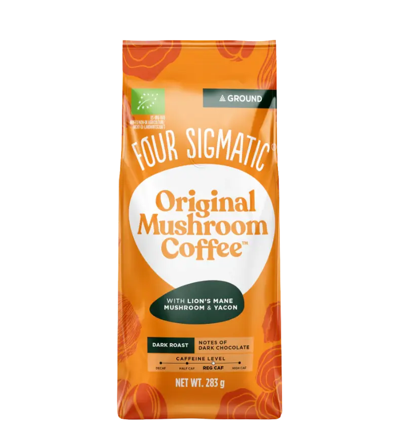 Buy Four Sigmatic Organic Original Mushroom Dark Roast Ground Coffee at LiveHelfi
