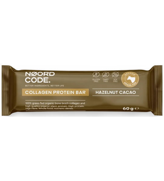 Organic Collagen Protein Bar Hazelnut Cacao